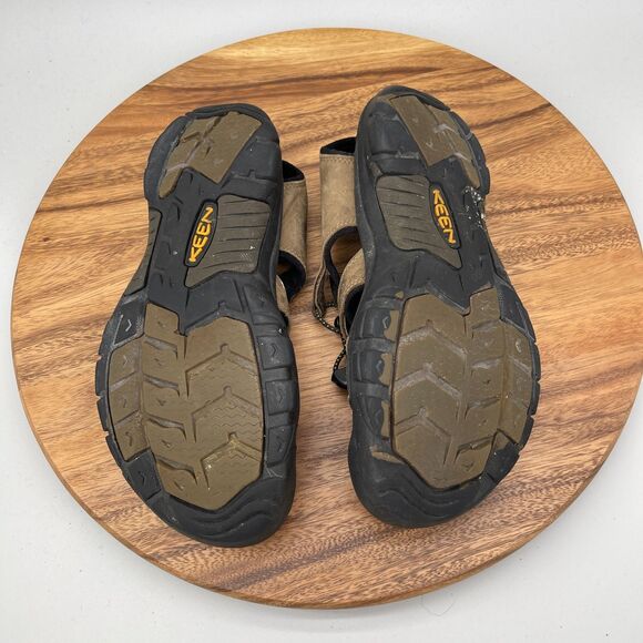 KEEN Newport Sandals Mens Size 10 Brown Leather Trail Hiking Walking Shoes main image 4